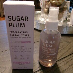 NEW Provence Beauty Sugar Plum Exfoliating Facial Toner! 4 fl. oz.